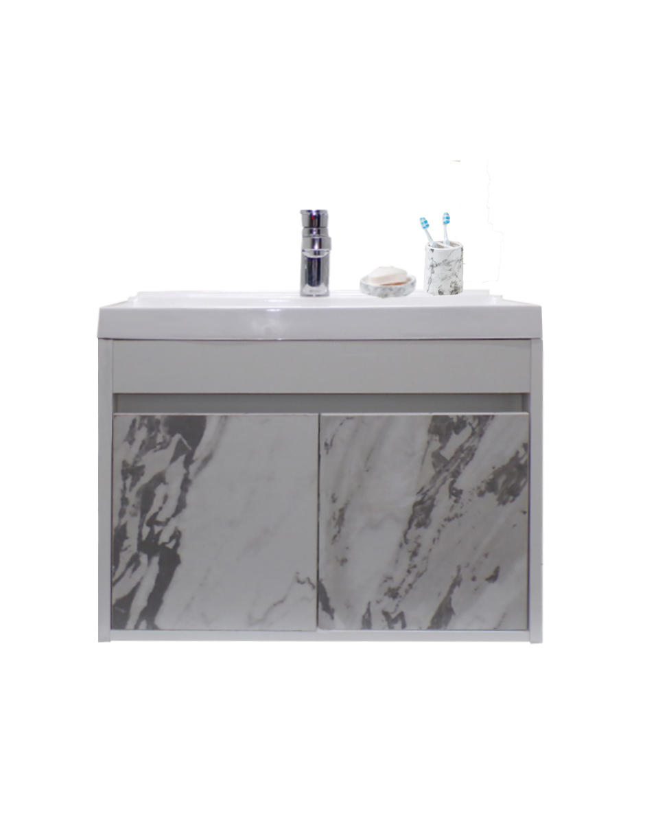 Foto 4 pulgar | Gabinete para Baño Con Lavabo Y Espejo Decorativo Decomobil Piha