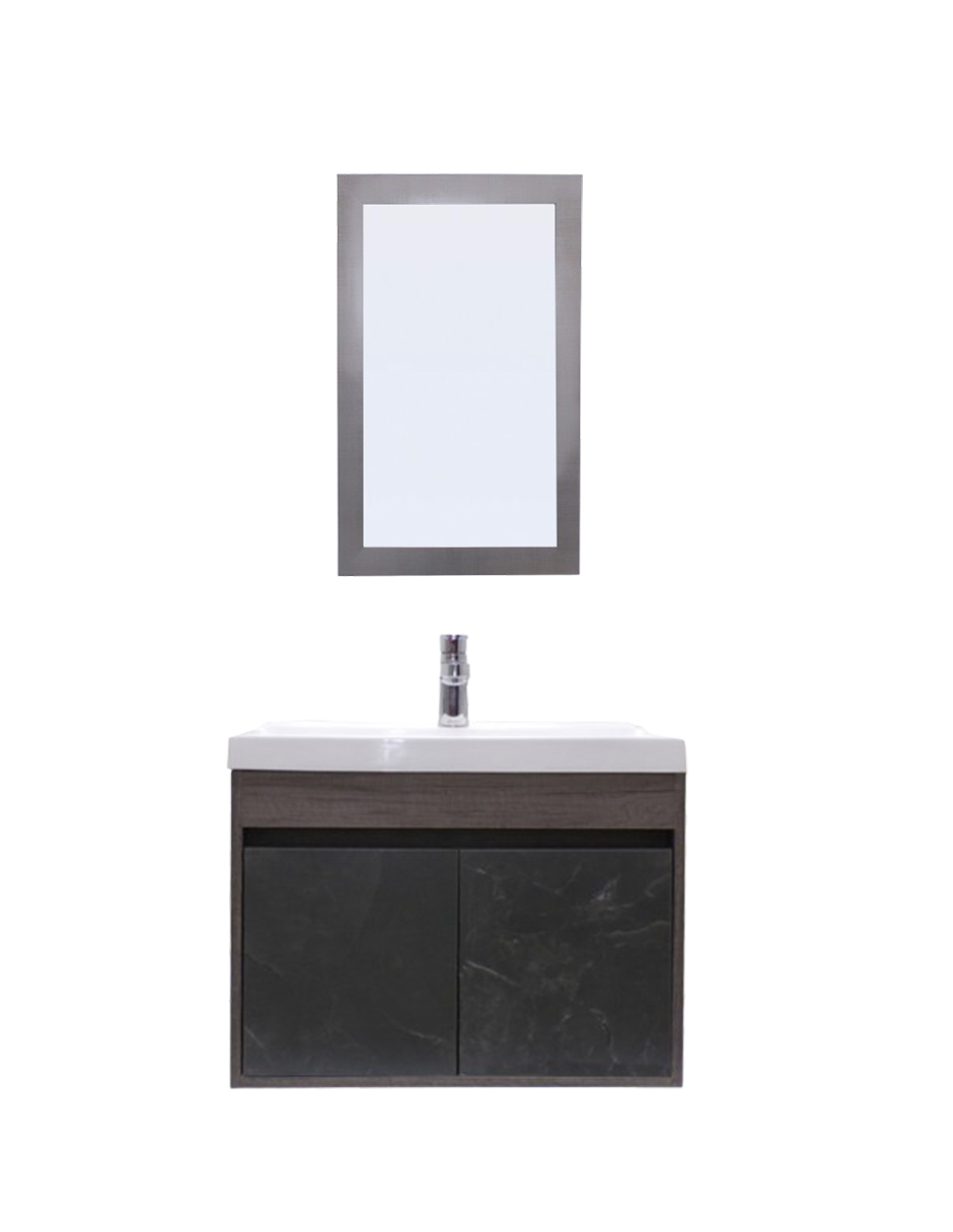 Gabinete para Baño con Lavabo y Espejo Decorativo Piha