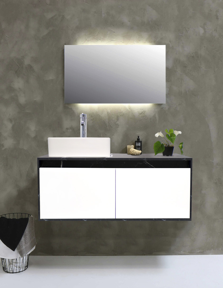 Foto 3 pulgar | Mueble Gabinete Para Baño Con Lavabo Minimalista Decomobil Krabi