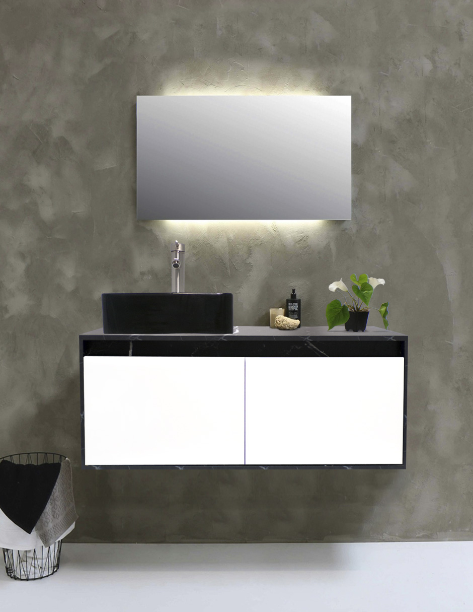 Foto 3 pulgar | Mueble Gabinete para Baño con Lavabo Minimalista Krabi