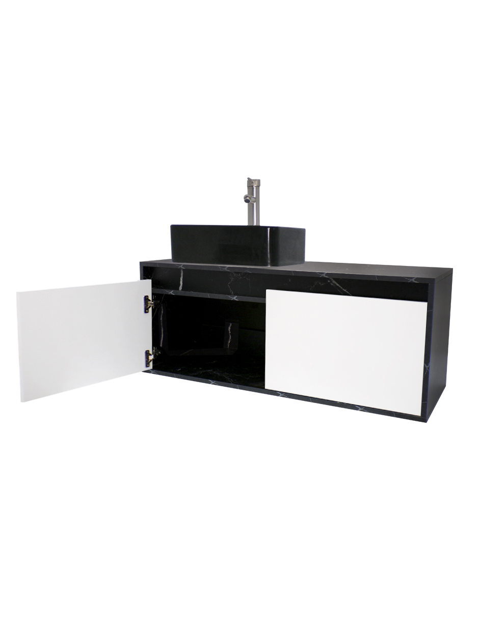 Foto 6 pulgar | Mueble Gabinete para Baño con Lavabo Minimalista Krabi