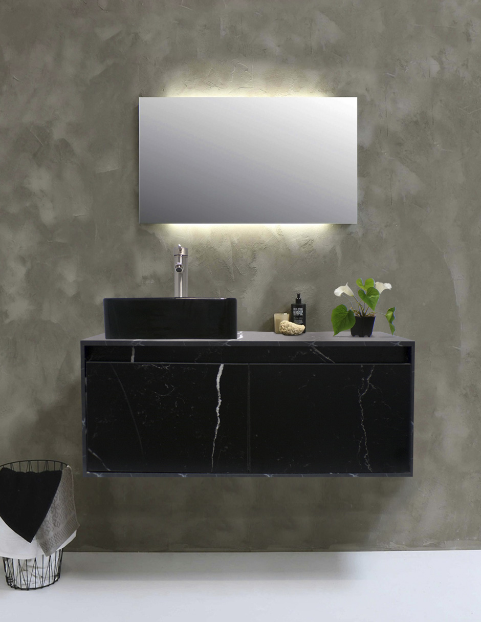 Foto 3 pulgar | Mueble Gabinete para Baño con Lavabo Minimalista Krabi