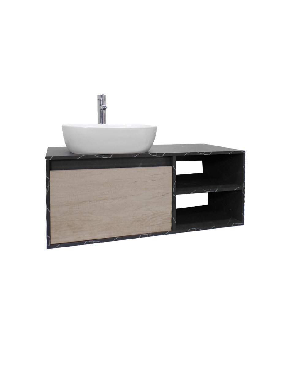 Foto 5 pulgar | Gabinete Para Baño Con Lavamanos Y Monomando Decomobil Odin