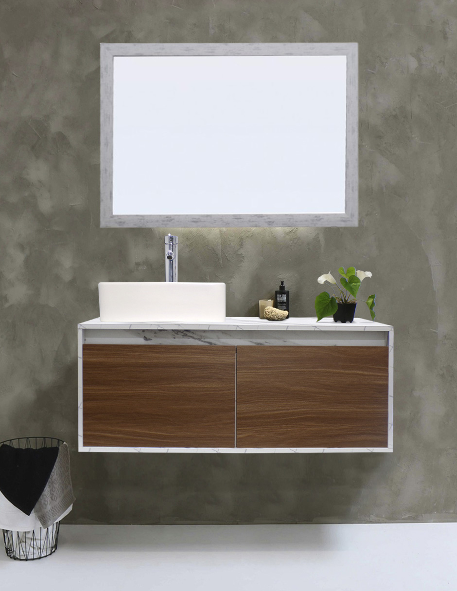 Foto 2 | Gabinete de Baño con Lavabo y Espejo Decorativo Gova