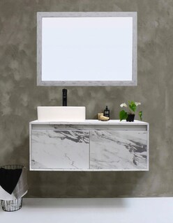 Foto 2 | Gabinete de Baño con Lavabo y Espejo Decorativo Gova