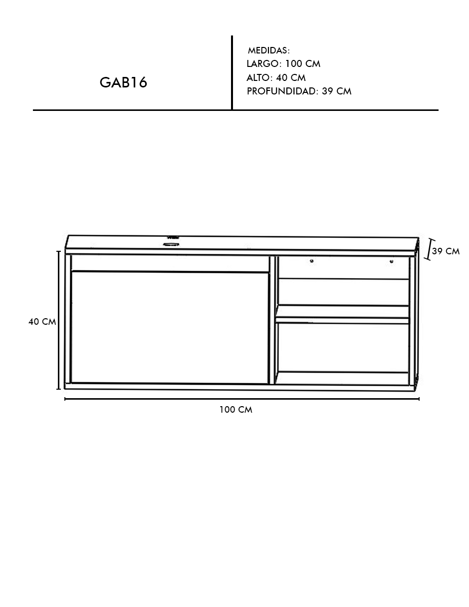 Foto 5 pulgar | Gabinete De Baño Para Lavabo Sin Llave Ni Lavabo Marbella