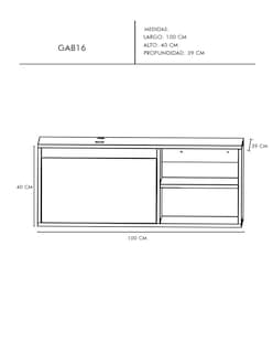 Foto 4 | Gabinete de Baño para Lavabo Marbella