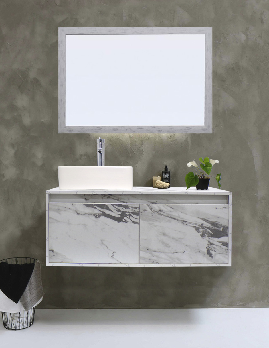 Foto 2 | Gabinete de Baño con Lavabo y Espejo Decorativo Gova