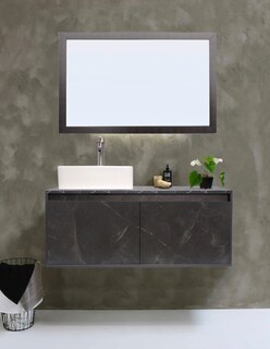 Foto 2 | Gabinete de Baño con Lavabo y Espejo Decorativo Gova