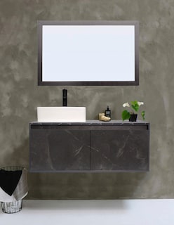 Foto 2 | Gabinete de Baño con Lavabo y Espejo Decorativo Gova