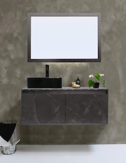 Foto 2 | Gabinete De Baño Con Lavabo Y Espejo Decorativo Gova