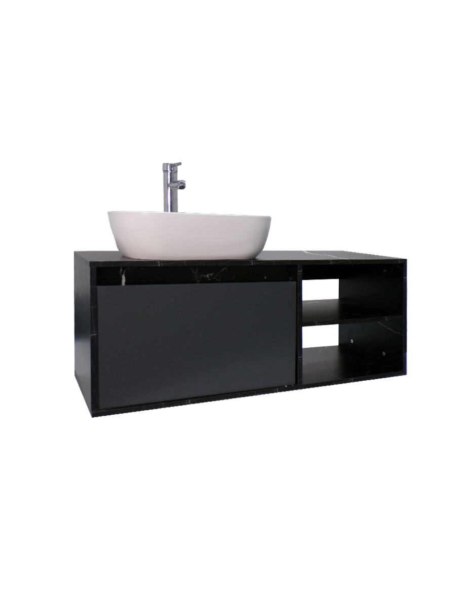 Foto 5 pulgar | Gabinete para Baño Decomobil Negro con Lavamanos y Monomando Odín