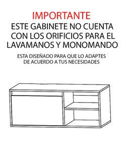 Foto 5 | Gabinete de Baño Decomobil para Lavabo sin Llave ni Lavabo Marbella
