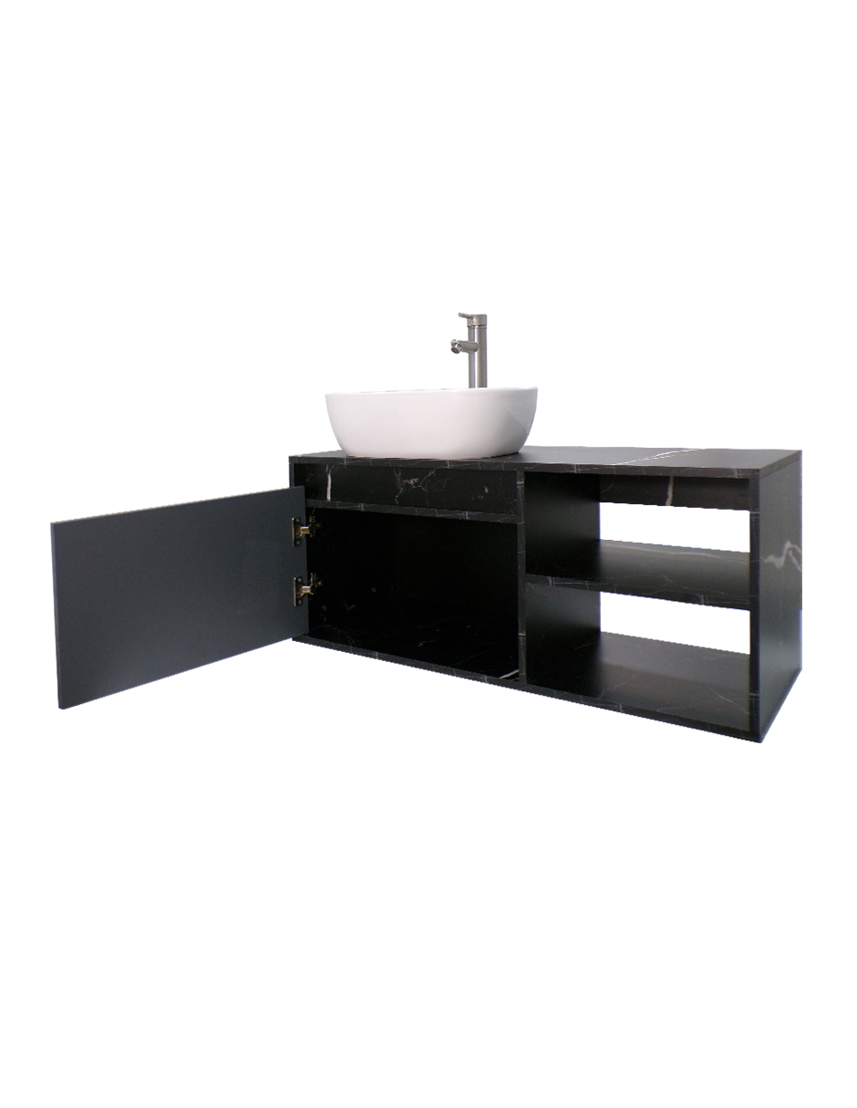 Foto 4 pulgar | Gabinete para Baño Decomobil Negro con Lavamanos y Monomando Odín