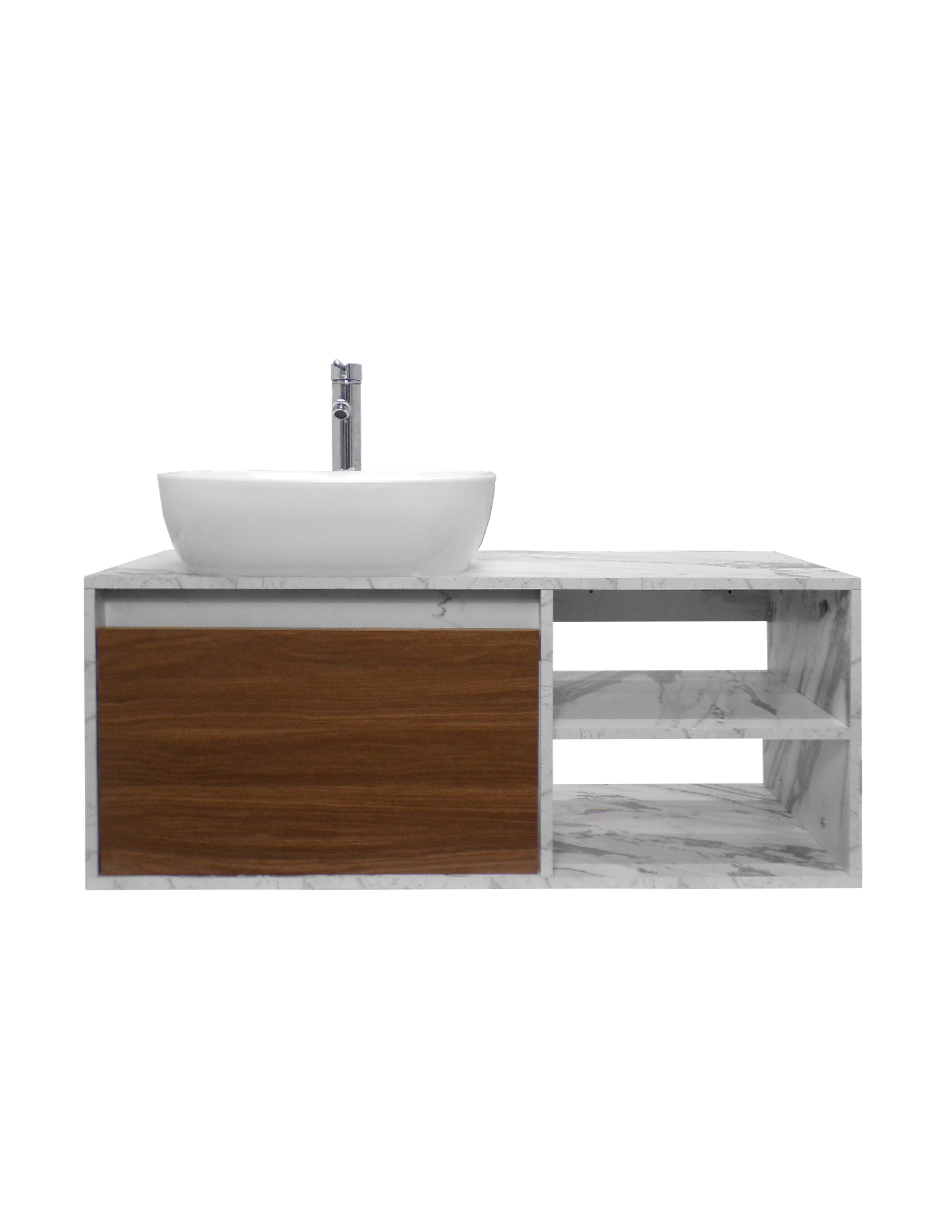 Foto 5 pulgar | Gabinete De Baño Con Lavabo Y Espejo Decorativo Minimalista Decomobil Marbella