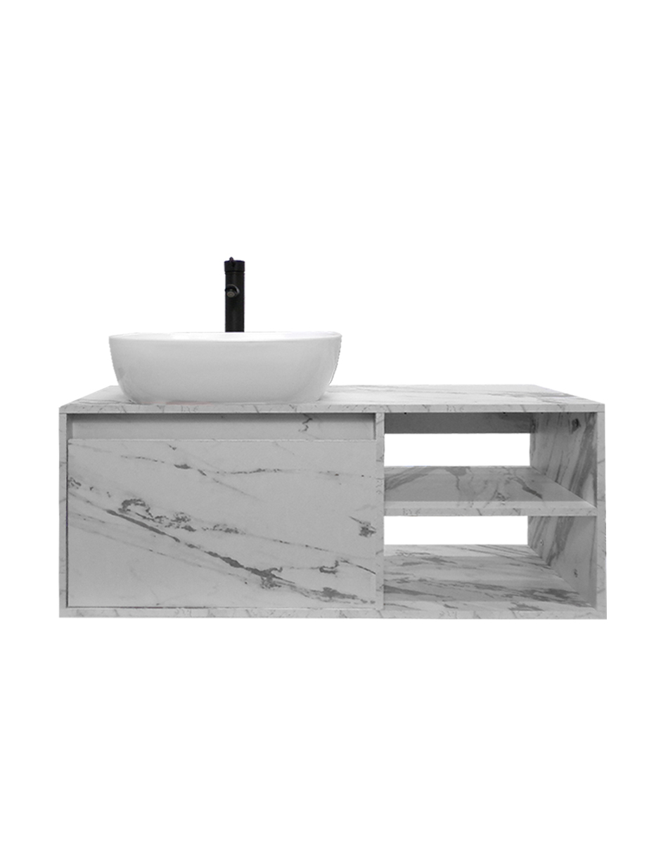 Foto 5 pulgar | Gabinete De Baño Con Lavabo Y Espejo Decorativo Minimalista Decomobil Marbella