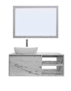 Foto 1 | Gabinete de Baño Con Lavabo Y Espejo Decorativo Minimalista Decomobil Marbella