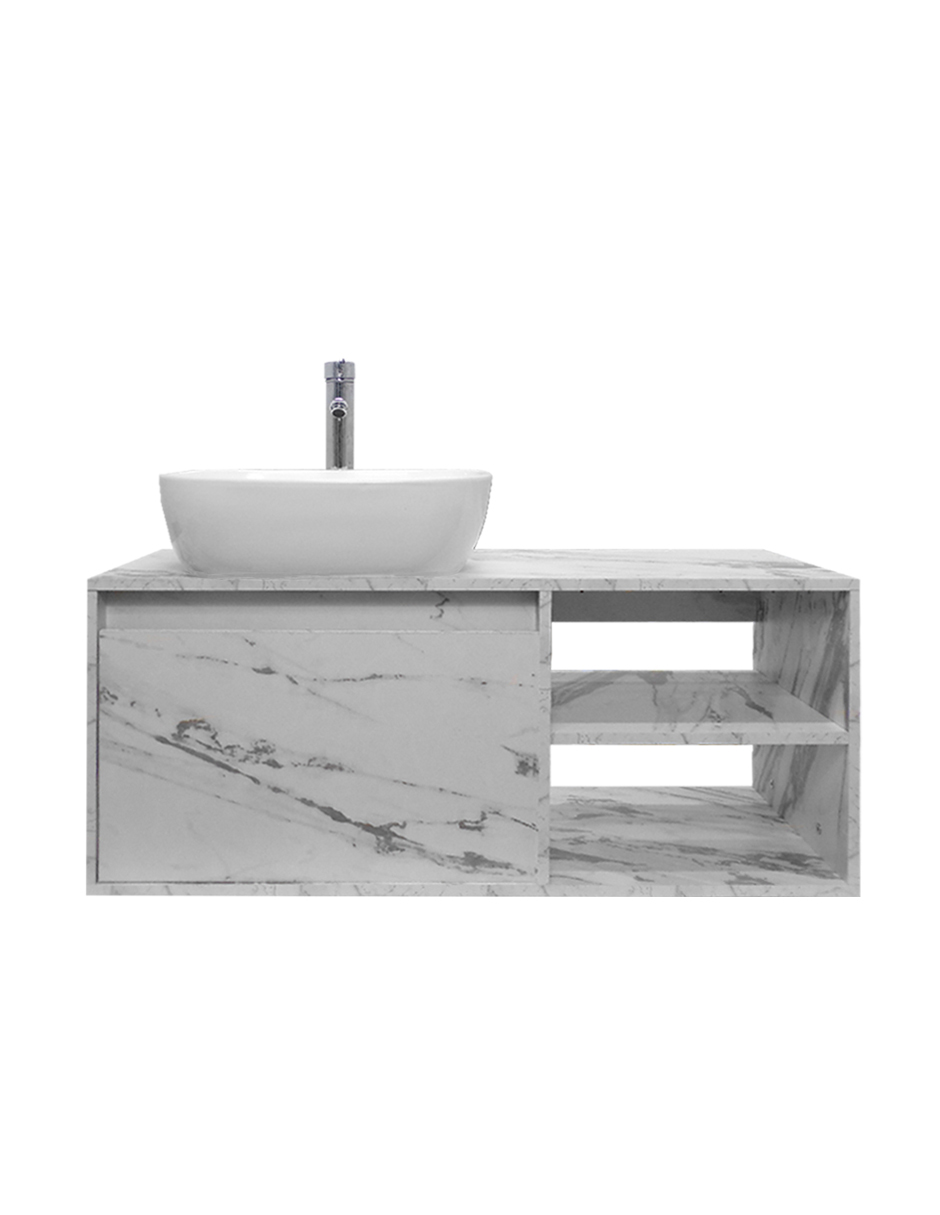 Foto 5 pulgar | Gabinete de Baño Con Lavabo Y Espejo Decorativo Minimalista Decomobil Marbella