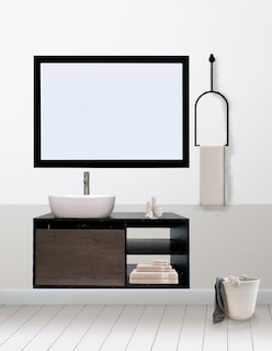 Foto 2 | Gabinete De Baño Con Lavabo Y Espejo Decorativo Minimalista Decomobil Marbella