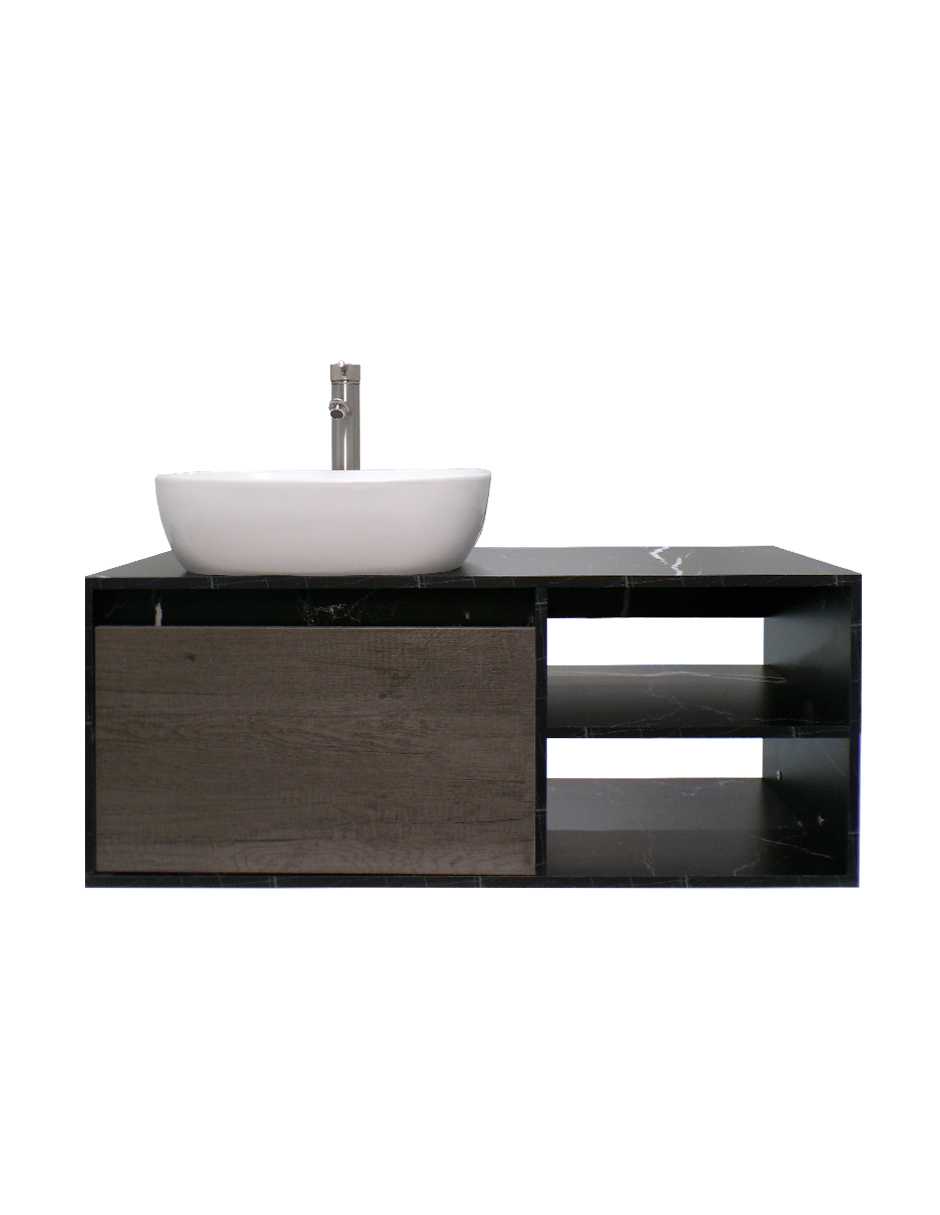 Foto 4 pulgar | Gabinete De Baño Con Lavabo Y Espejo Decorativo Minimalista Decomobil Marbella