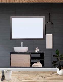 Foto 2 | Gabinete De Baño Con Lavabo Y Espejo Decorativo Minimalista Decomobil Marbella