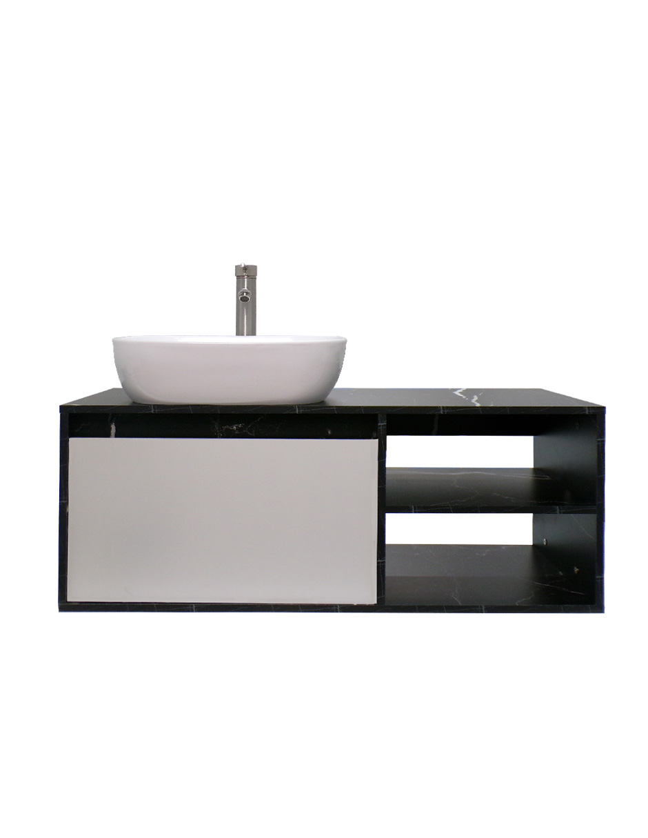 Foto 4 pulgar | Gabinete De Baño Con Lavabo Y Espejo Decorativo Minimalista Decomobil Marbella