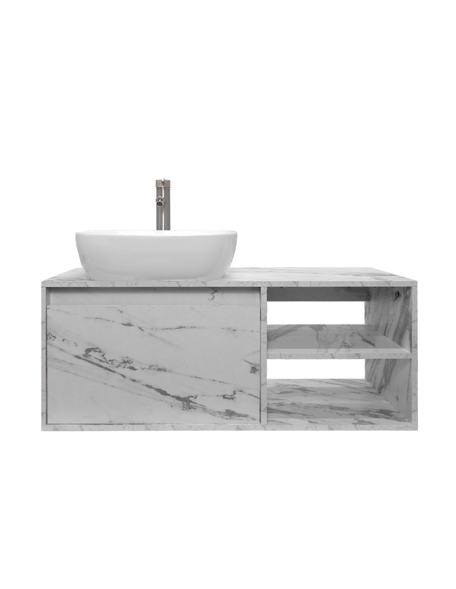 Foto 5 pulgar | Gabinete de Baño Decomobil con Lavabo y Espejo Decorativo Minimalista Marbella