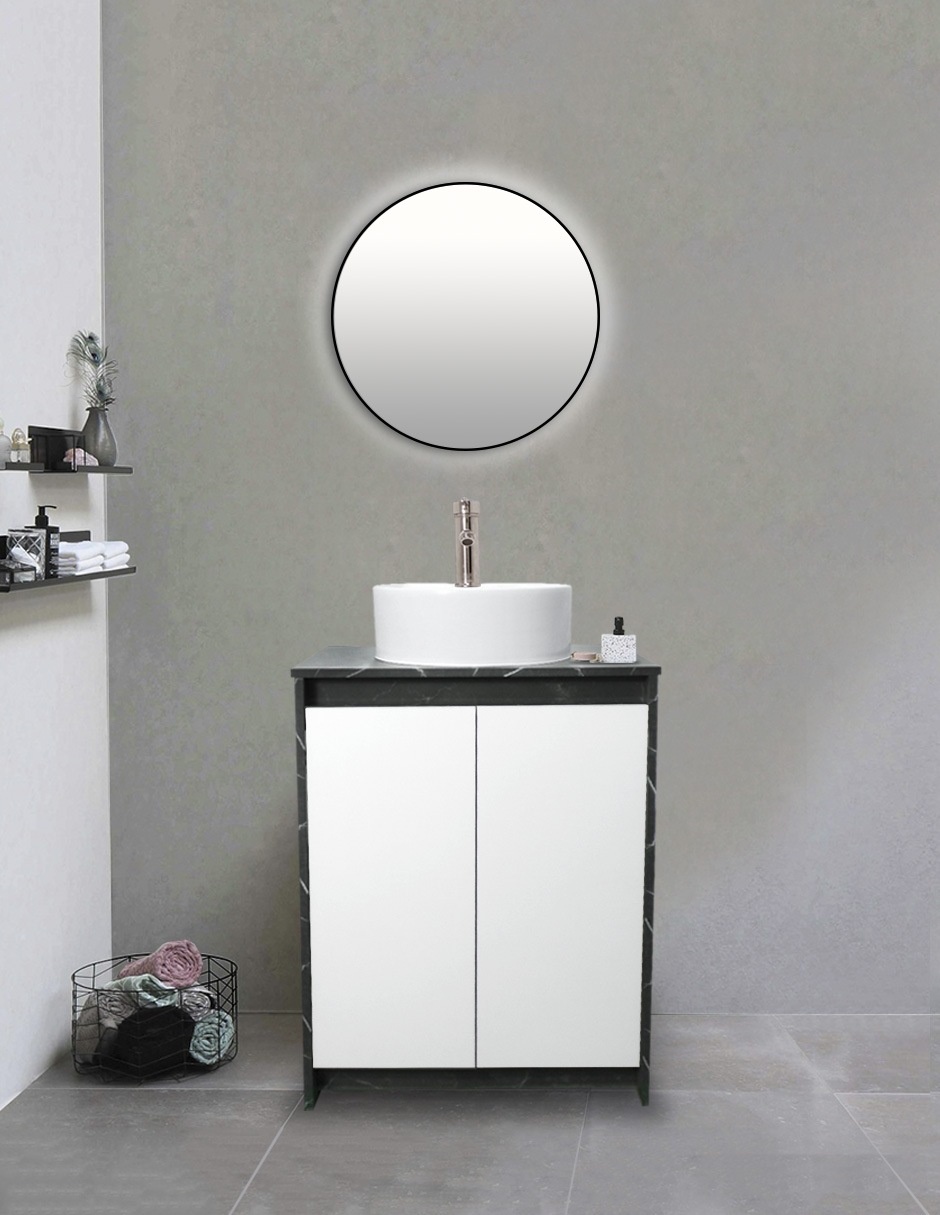 Foto 3 pulgar | Gabinete Para Baño Con Lavabo Y Llave Minimalista Varenna