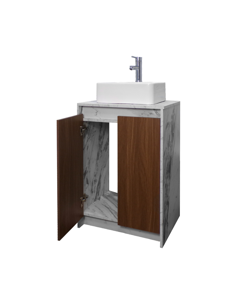 Foto 4 pulgar | Gabinete Para Baño Con Lavabo Y Llave Minimalista Decomobil Varenna