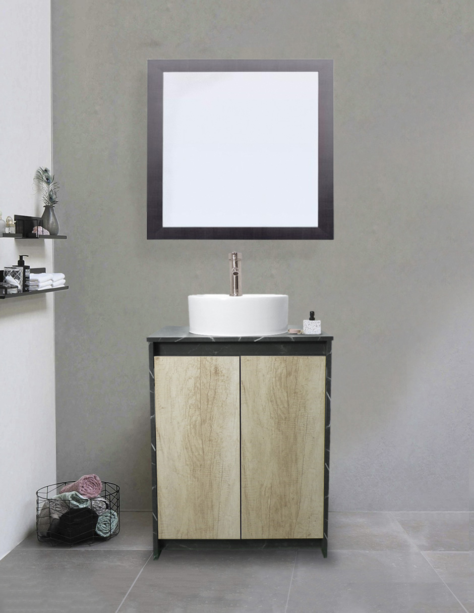 Foto 2 | Gabinete De Baño Con Lavabo Y Espejo Decorativo Varenna