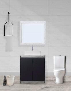 Foto 2 | Gabinete de Baño Decomobil con Lavabo y Espejo Decorativo Varenna