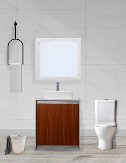 Foto 2 | Gabinete De Baño Con Lavabo Y Espejo Decorativo Decomobil Varenna