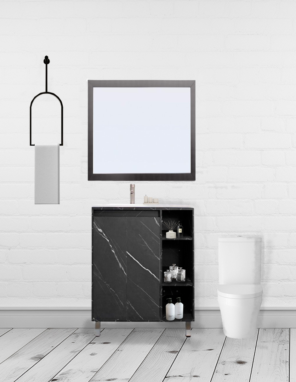 Foto 2 | Gabinete Para Baño Con Lavabo Freya Y Espejo Decorativo