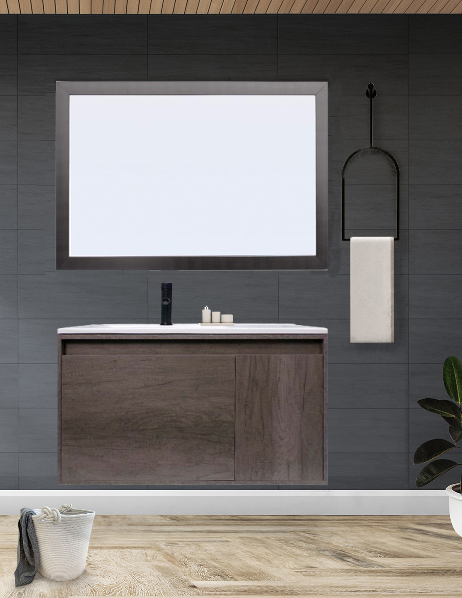 Foto 2 | Gabinete De Baño Con Espejo Decorativo Minimalista Stannis