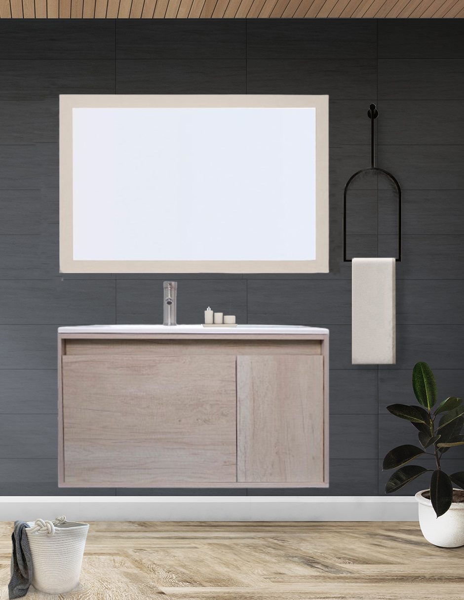 Foto 2 | Gabinete De Baño Con Espejo Decorativo Minimalista Stannis