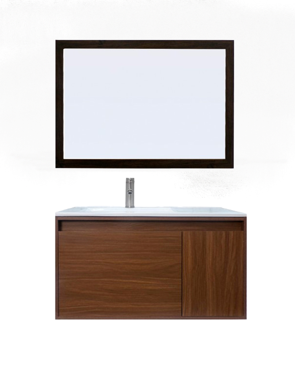 Gabinete De Baño Con Espejo Decorativo Minimalista Stannis