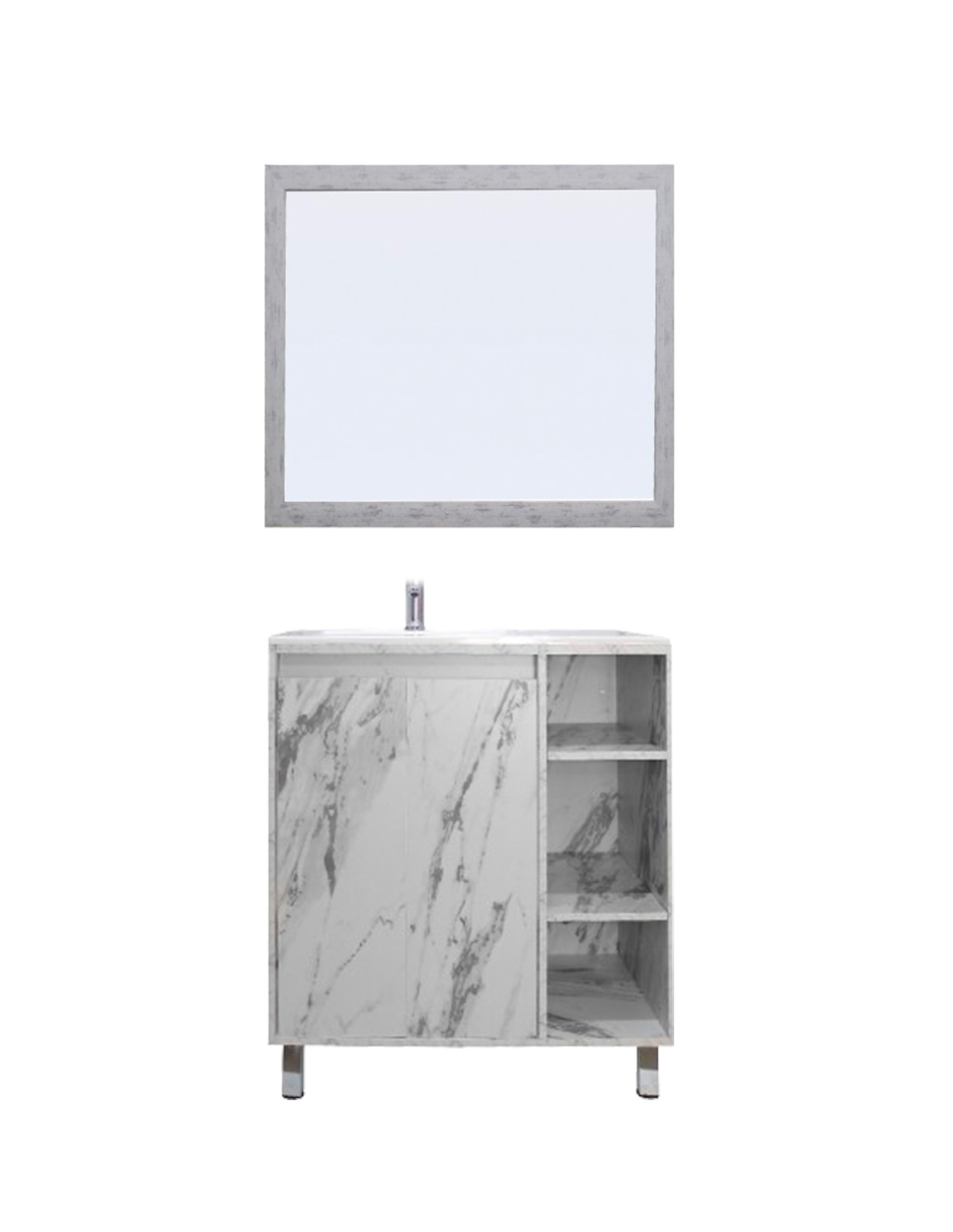 Gabinete Para Baño Con Lavabo Freya Y Espejo Decorativo