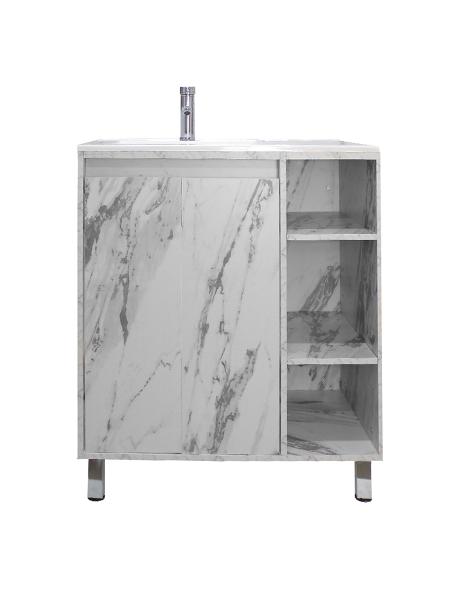 Foto 4 pulgar | Gabinete Para Baño Con Lavabo Freya Y Espejo Decorativo