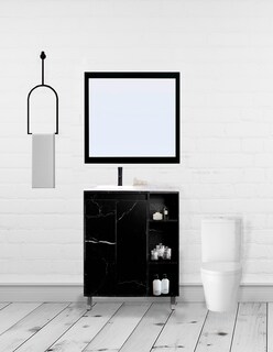 Foto 2 | Gabinete Para Baño Con Lavabo Freya Y Espejo Decorativo
