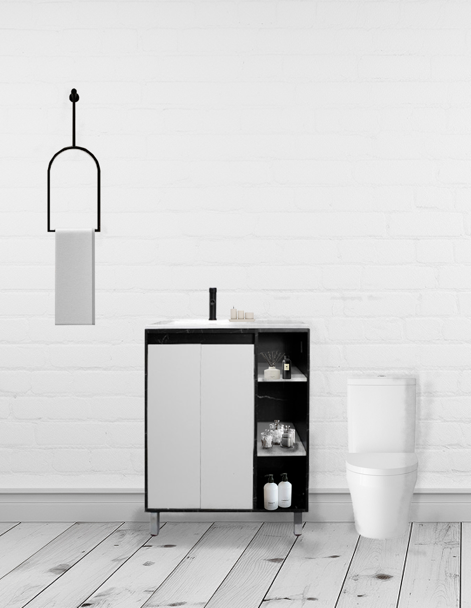 Foto 3 pulgar | Gabinete Para Baño Freya Con Lavabo Minimalista