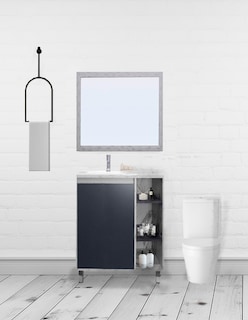 Foto 2 | Gabinete Para Baño Con Lavabo Freya Y Espejo Decorativo