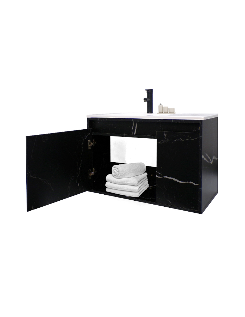 Foto 5 | Gabinete Para Baño Con Lavabo Stannis Flotante Minimalista