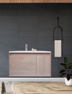 Foto 2 | Gabinete Para Baño Con Lavabo Stannis Flotante Minimalista