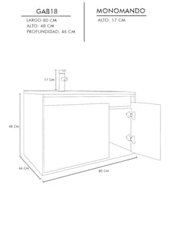 Foto 7 | Gabinete Para Baño Con Lavabo Stannis Flotante Minimalista