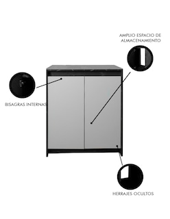Foto 3 | Gabinete De Baño Sin Lavamanos Y Llave Minimalista Varenna