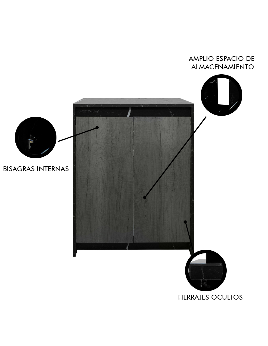 Foto 4 pulgar | Gabinete De Baño Sin Lavamanos Y Llave Minimalista Varenna