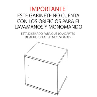 Foto 5 | Gabinete Flotante Para Baño Sin Llave Y Ovalín