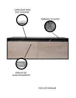 Foto 5 | Gabinete De Baño Anton Sin Lavamanos Minimalista 120 Cm