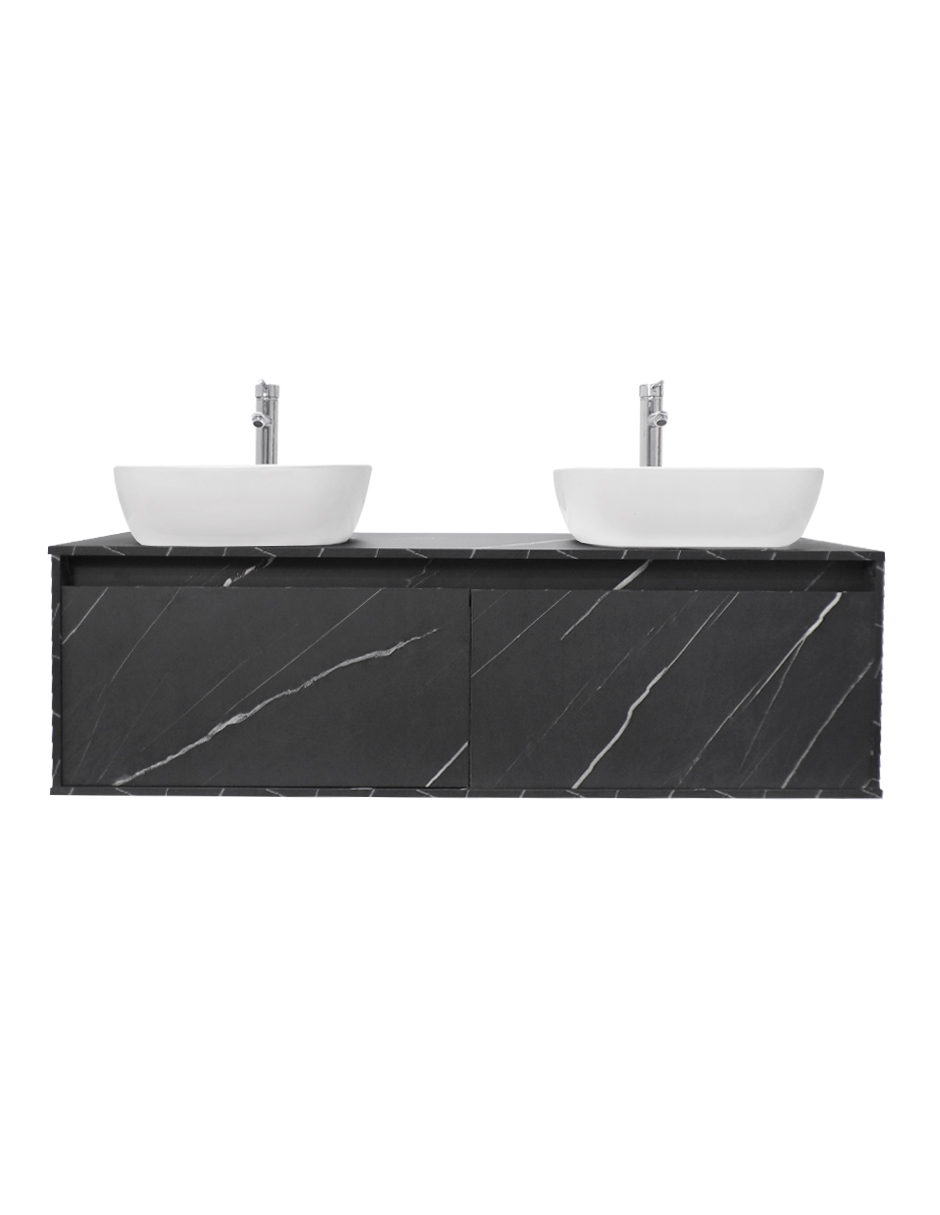 Gabinete Para Baño Con Doble Lavabo Minimalista Dorota