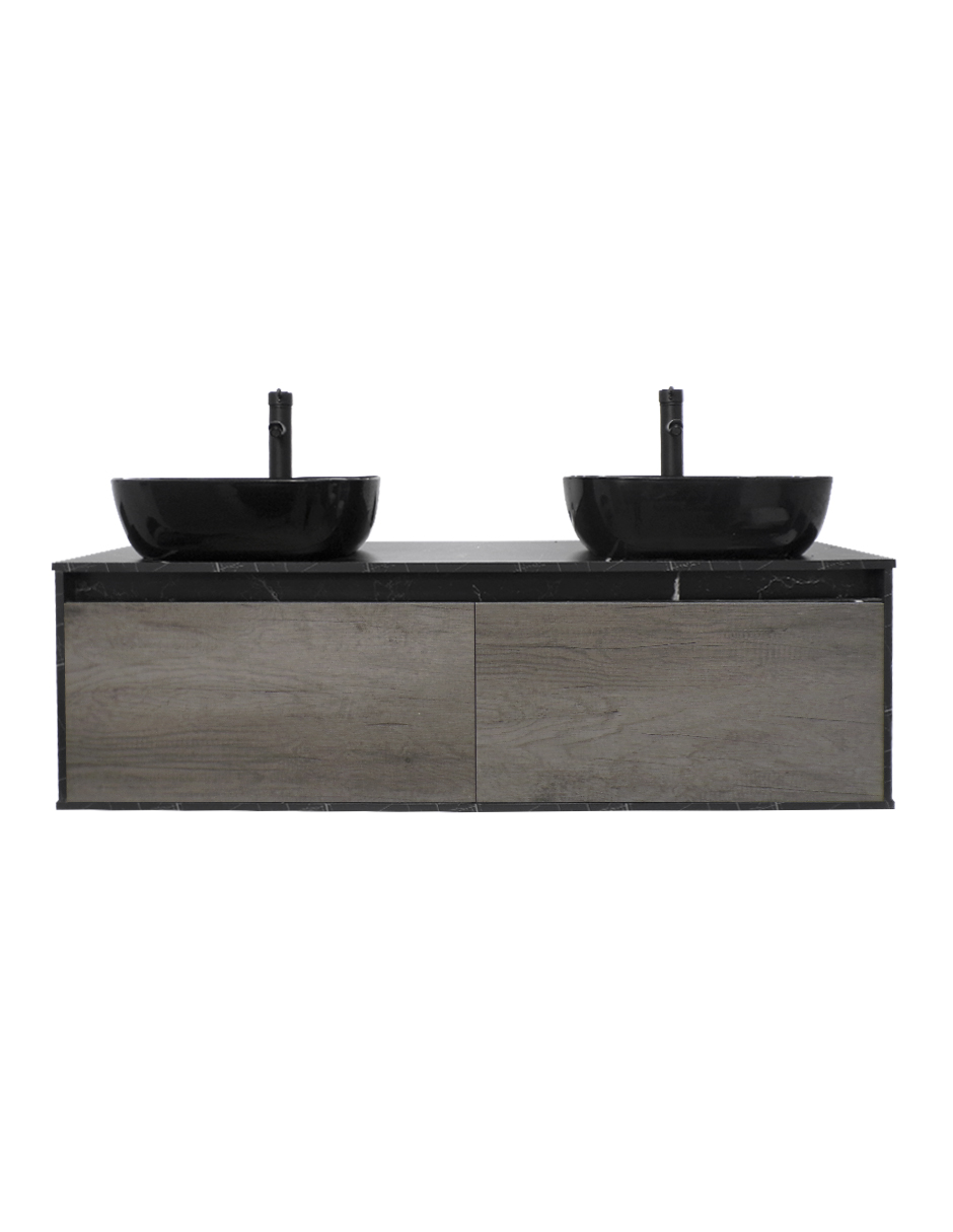 Gabinete Para Baño Con Doble Lavabo Anton Minimalista